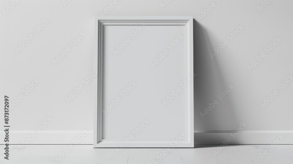 Front view frame on white background Front view frame on white background
