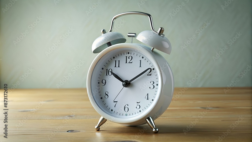 white analog alarm clock white analog alarm clock