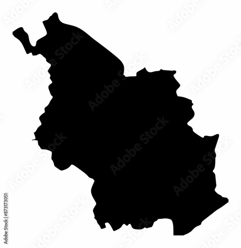 Cologne silhouette map