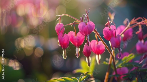 Bleeding Heart Flowers Dicentra spectabils photo