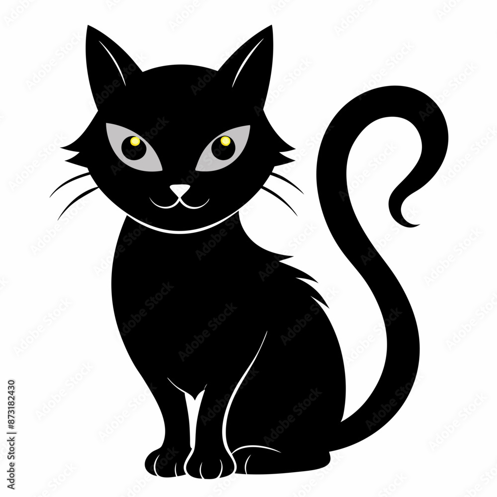 halloween cat black vector silhouette halloween cat black vector silhouette