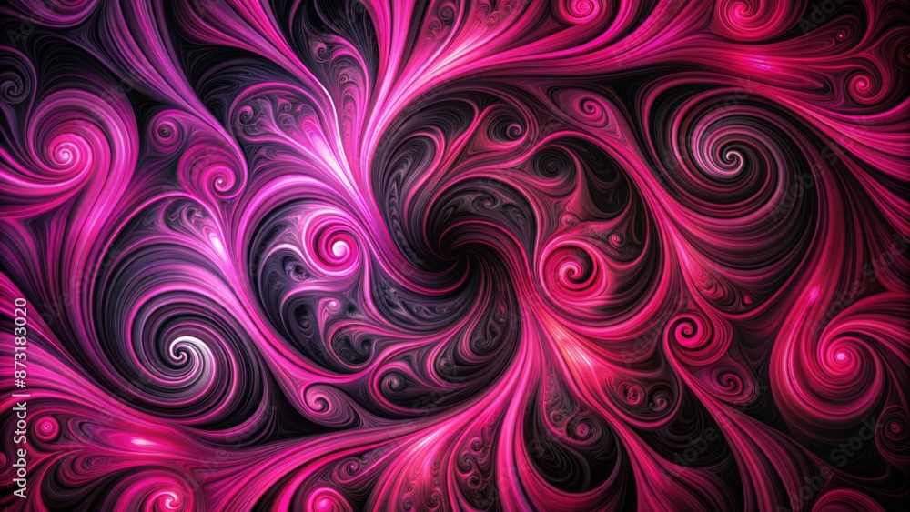 Vibrant black and pink abstract swirls merge in a mesmerizing dance across a dynamic, textured, high-contrast artistic background. Vibrant black and pink abstract swirls merge in a mesmerizing dance across a dynamic, textured, high-contrast artistic background.