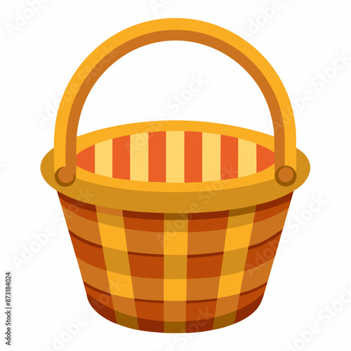 basket clipart cartoon Illustration drawing