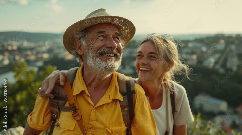 Cheerful Elderly Tourists Enjoying Scenic Summer View
Cheerful Elderly Tourists Enjoying Scenic Summer View