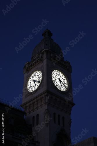 gare de lyon clock photo