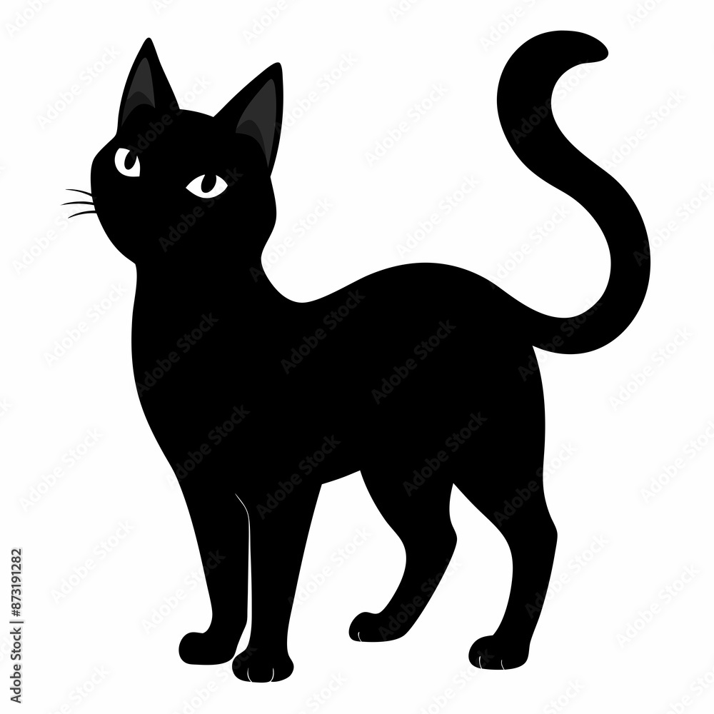 mini cat black vector silhouette mini cat black vector silhouette