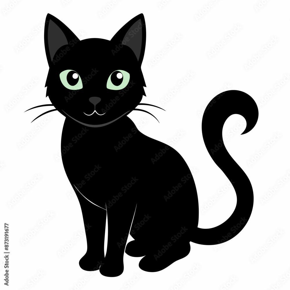 mini cat black vector silhouette mini cat black vector silhouette