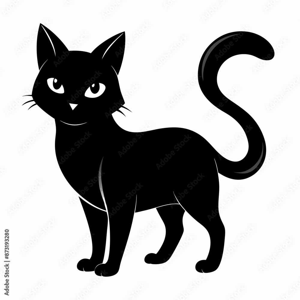 mini black cat vector mini black cat vector