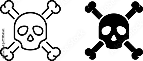  Skull icon , vector illustration