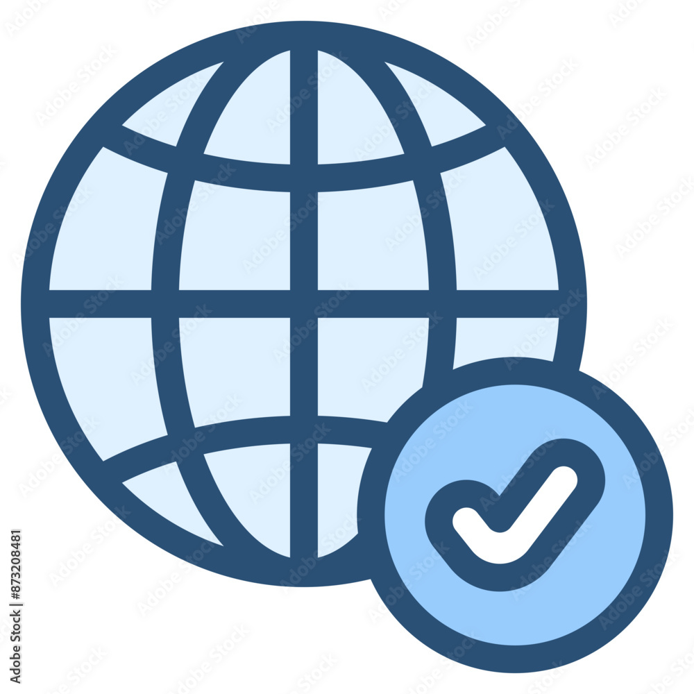 internet network secure check sign icon internet network secure check sign icon