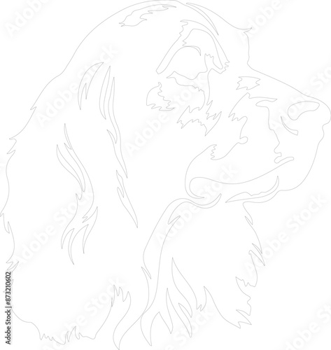 English Setter outline
