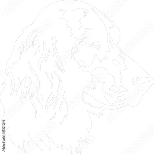 English Setter outline