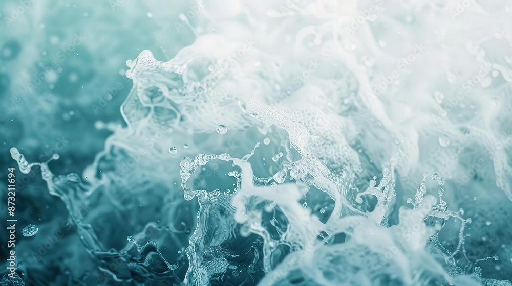 Close-up of a wave crashing on the shore. Close-up of a wave crashing on the shore.