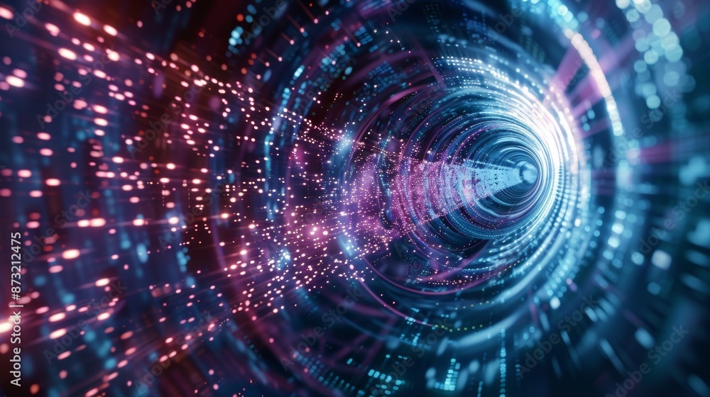 Obraz premium An everevolving puzzle of neutrino types in motion.