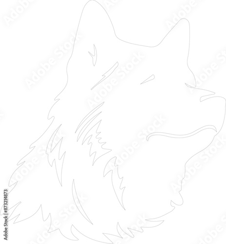 Finnish Spitz outline