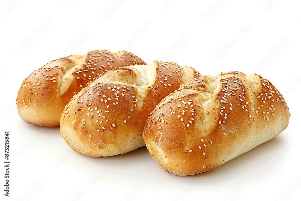close up Siced bread isolated on white background close up Siced bread isolated on white background