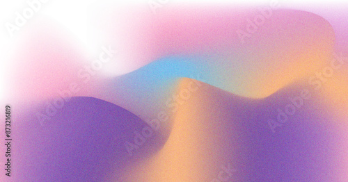 Blurred Gradient with Grain Texture Effect.