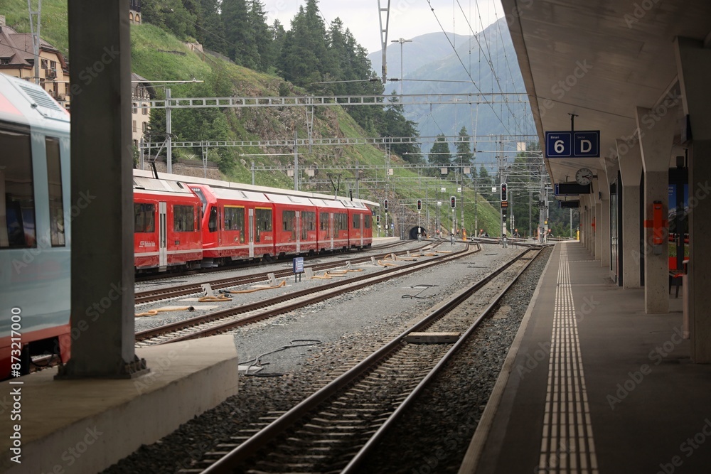 Fototapeta premium Stazione di Saint Moritz