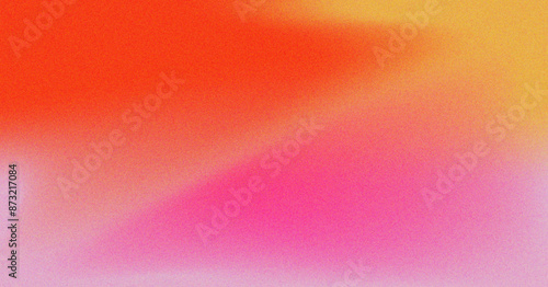 Colorful Orange,Yellow and Pink Gradient with Textured Grain.