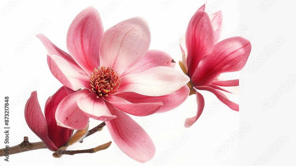 Fototapeta premium Pink Magnolia Flower Blossom