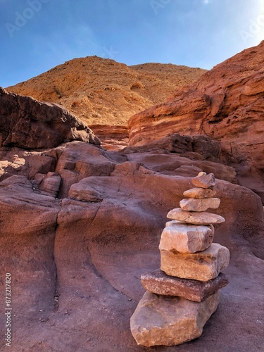 red rock canyon in Israel