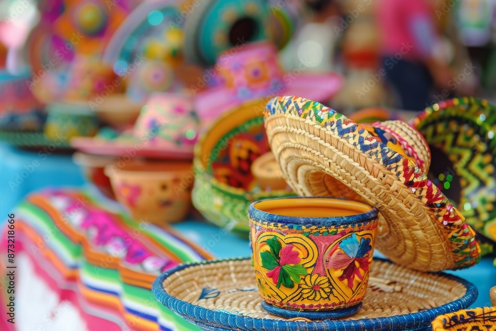 A close-up of traditional Hispanic crafts and decorations Illustration on a clear white background --ar 3:2 --style raw Job ID: 97d4a982-62c1-4e51-9800-37f7e2d7bf88 A close-up of traditional Hispanic crafts and decorations Illustration on a clear white background --ar 3:2 --style raw Job ID: 97d4a982-62c1-4e51-9800-37f7e2d7bf88