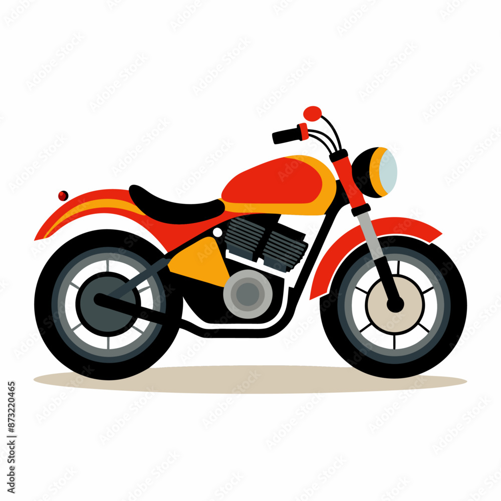 Fototapeta premium motorcycle clipart cartoon Illustration drawing