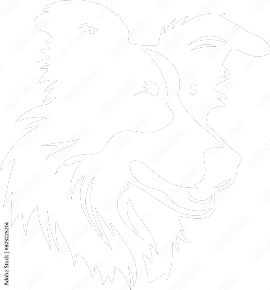 Collie outline Collie outline