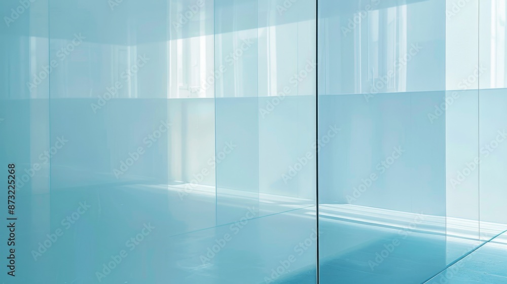 Sky Blue Hue Minimalistic Glass block space in a Modern Atmosphere, future smart office, business concept, Graphic Resources, Wallpapers, Brochure, Websites, banner design, Advertising, background Sky Blue Hue Minimalistic Glass block space in a Modern Atmosphere, future smart office, business concept, Graphic Resources, Wallpapers, Brochure, Websites, banner design, Advertising, background