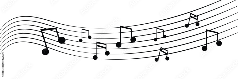 Music Icon. Audio sound media musical Design Elements From Music Staff .Note symbol for your web site design, logo, app, UI. Vector illustration, EPS10. Melody play music sign. Music Icon. Audio sound media musical Design Elements From Music Staff .Note symbol for your web site design, logo, app, UI. Vector illustration, EPS10. Melody play music sign.