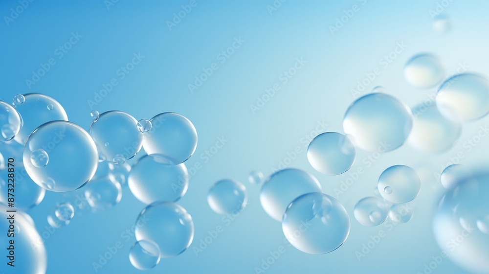 A serene image of floating transparent bubbles against a gradient blue background, evoking a sense of calm and lightness. A serene image of floating transparent bubbles against a gradient blue background, evoking a sense of calm and lightness.