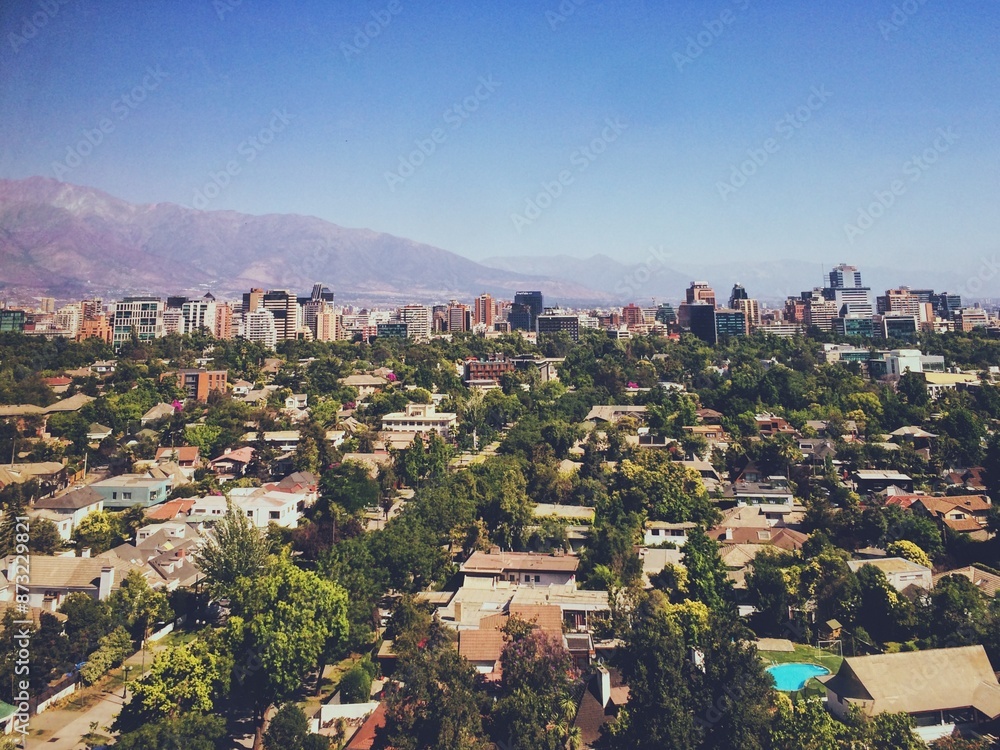 Fototapeta premium Small part of the city of Santiago