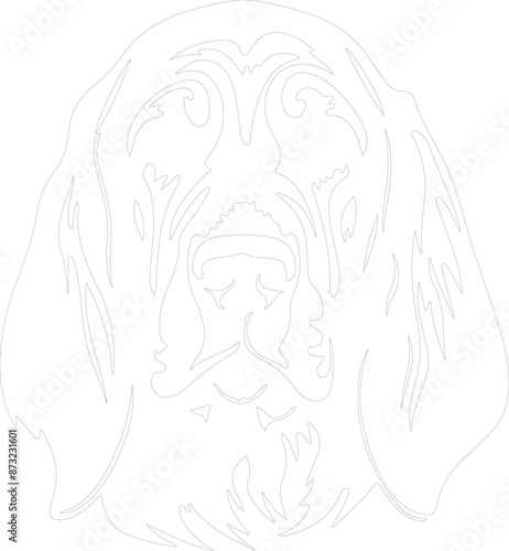 Bloodhound outline