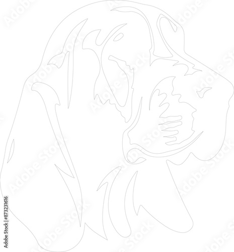 Bloodhound outline