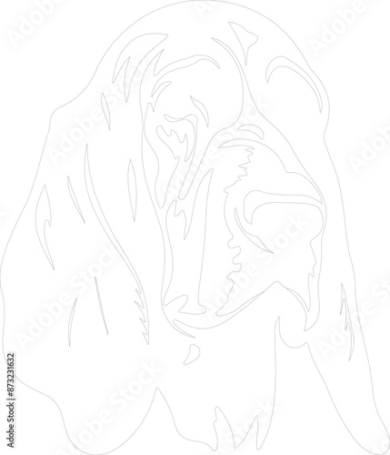 Bloodhound outline