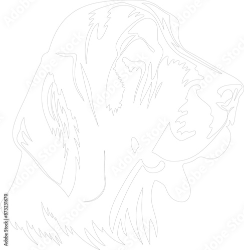 Bloodhound outline