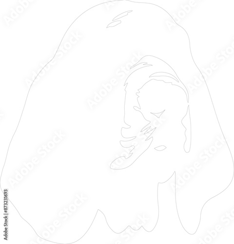 Bloodhound outline