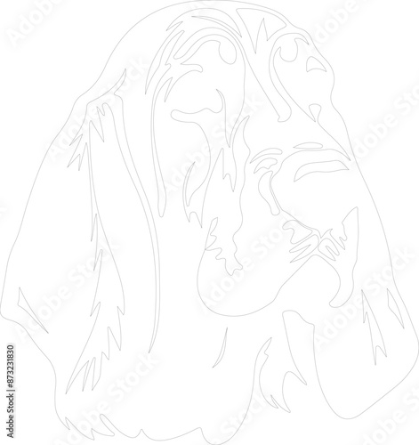 bloodhound outline