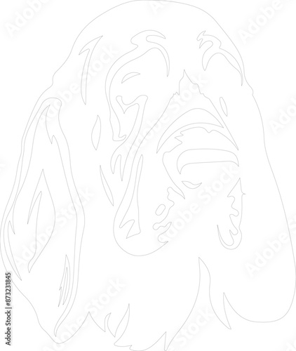 Bloodhound outline