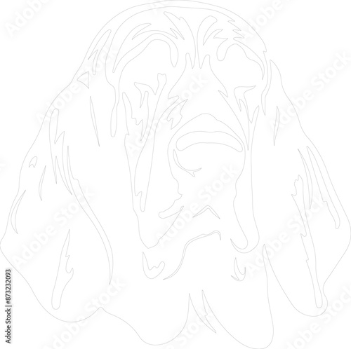 Bloodhound outline