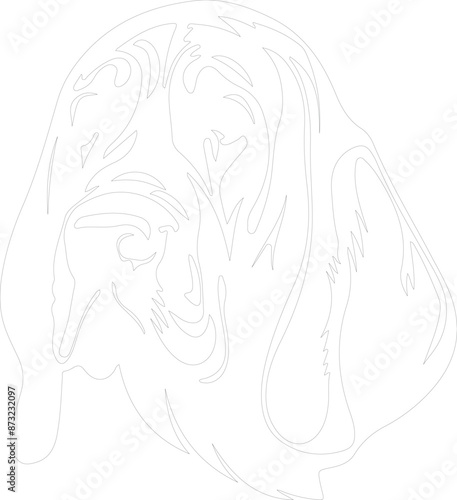 Bloodhound outline