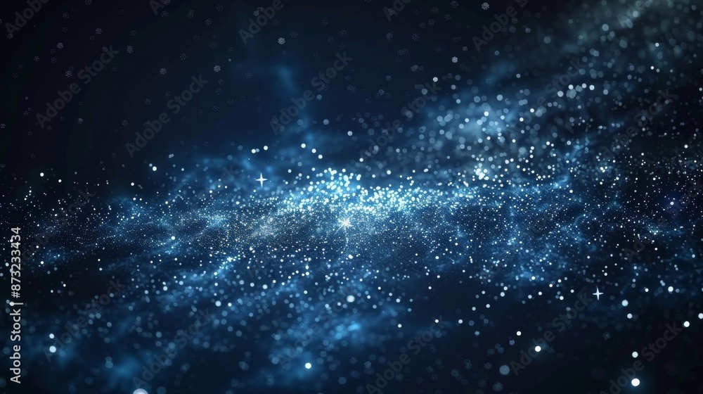 Fototapeta premium A celestial sky full of stars each one made up of a unique combination of particles.