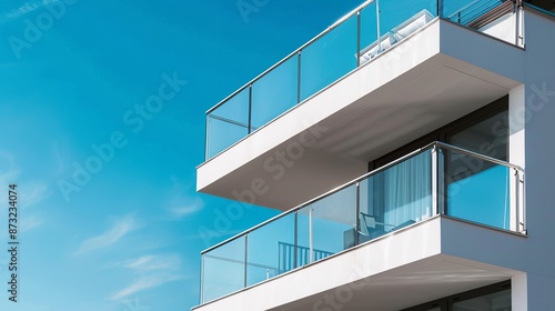 Balcony railing made of stainless steel