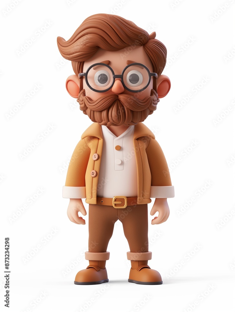 Fashion Designer male, Full body character, 3D render illustration, Clip art, fashion, isolated on white background Fashion Designer male, Full body character, 3D render illustration, Clip art, fashion, isolated on white background