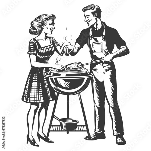 Vintage Backyard Barbecue Party