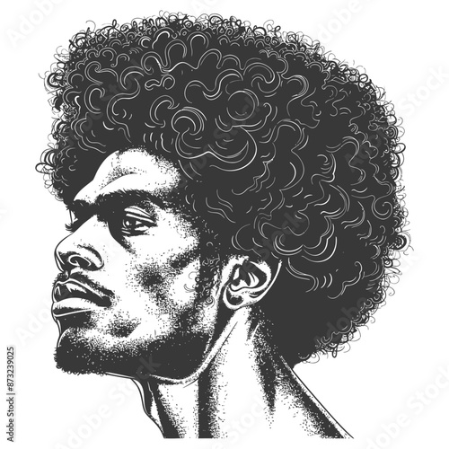 Portrait of a Bearded Man with a Fro