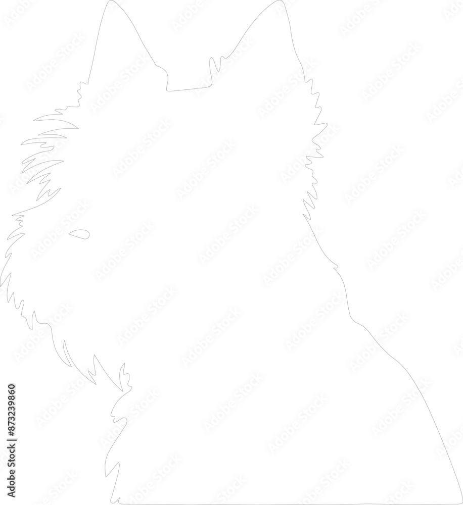 Fototapeta premium Cairn Terrier outline