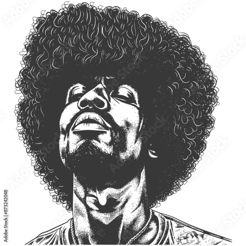 Portrait of a Man with a Fro