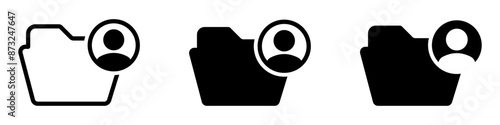 File sharing vector icons designs set