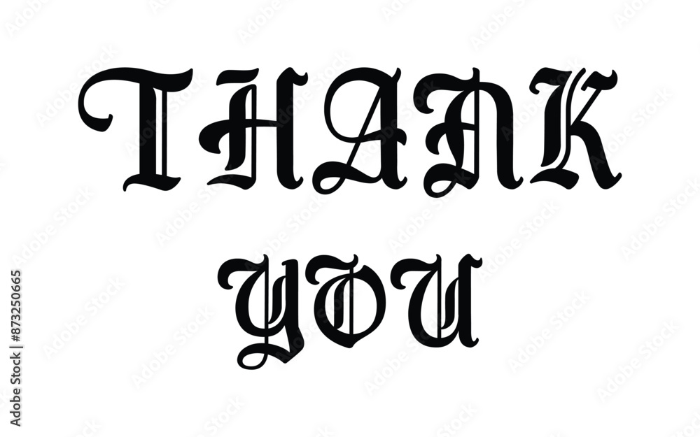 Thank You. Hand lettering Thank You for holiday Thanksgiving Day, vintage graphic, banner, poster. Greeting card calligraphy thank you, postcard for holiday Thanksgiving Day. Vector Illustration Thank You. Hand lettering Thank You for holiday Thanksgiving Day, vintage graphic, banner, poster. Greeting card calligraphy thank you, postcard for holiday Thanksgiving Day. Vector Illustration